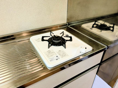 【キッチン】 | カーサクレールB棟 | コンパクトなキッチンで掃除もラクラク