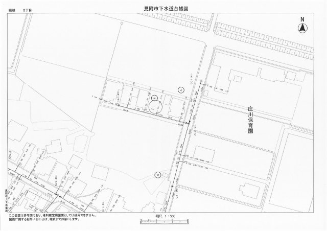 見附市細越2丁目　売土地の区画図