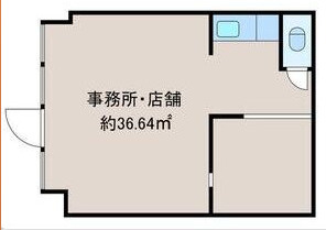 湖南市中央１丁目の店舗事務所の間取り