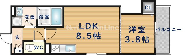 D porta felizの間取り