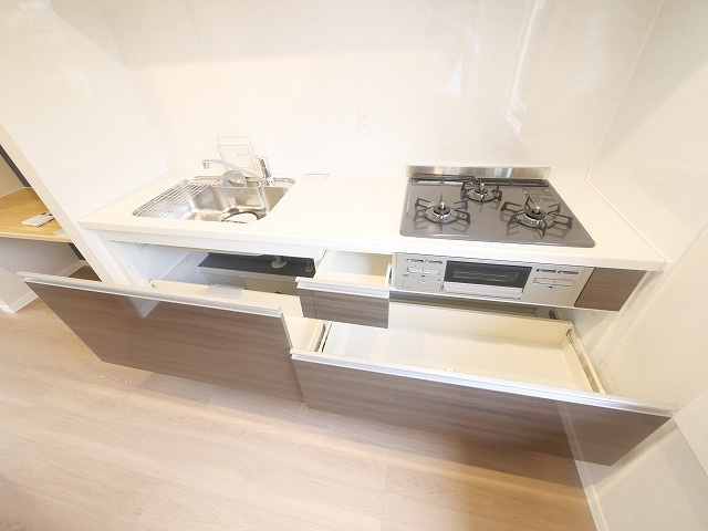 ラ・フォーレ紀寺のキッチン|きれいなキッチンです