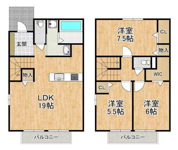 【間取り】 | ヴィラ堂筋C