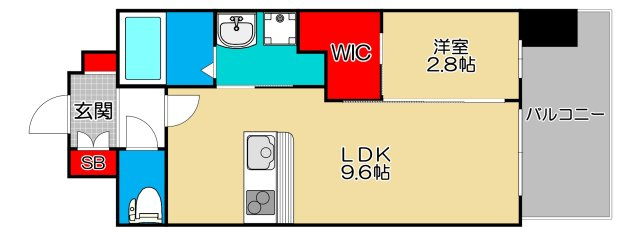 セレニテ難波グランデシュッドの間取り