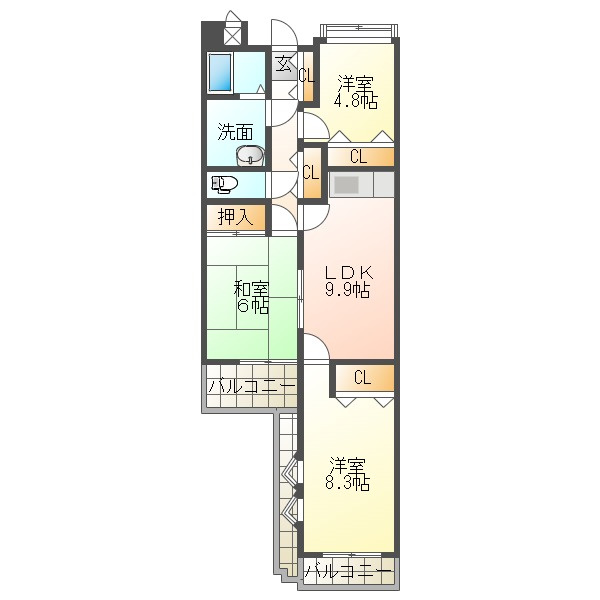 MilkyWay33の間取り