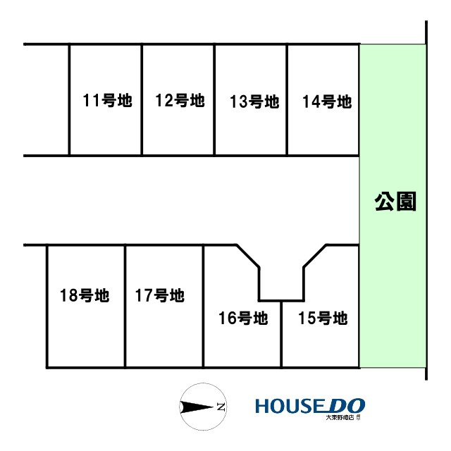  新築戸建　四條畷市美田町13号地（着工未定）の区画図|敷地・間取り図面は略図につき現況を優先致します。