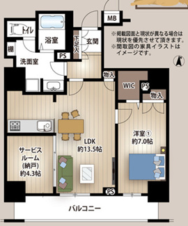 【間取り】 | アデニウムタワー梅田イーストスクエア