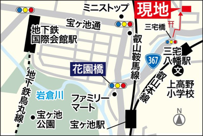 【地図】 | 上高野大橋町　分譲地【全３区画】