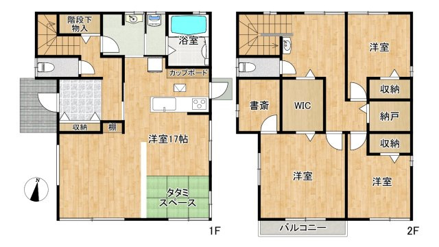 亘理郡亘理町字狐塚　中古戸建の間取り