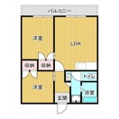 コーポラス田主丸Ⅱの間取り