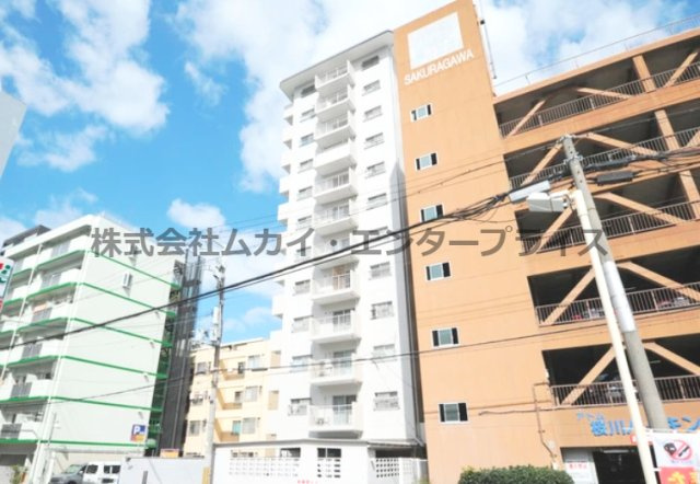 難波スカイハイツの外観|物件の外観です