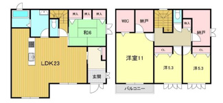 【間取り】 | 中古戸建　明石市大久保町松陰 | ４ＬＤＫ+納戸（２か所）
