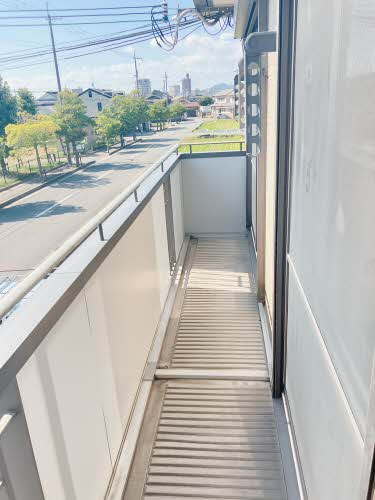 グラシード中島のバルコニー