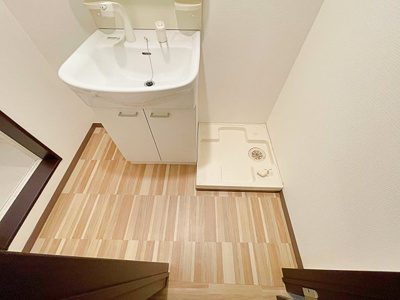 【洗面所】 | A-legato大喜【名古屋市賃貸・ワンフロアー2戸】