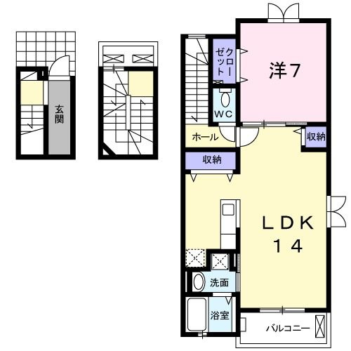 アヴァンタイム　　刈谷市近郊の賃貸ならクラスホーム刈谷店の間取り