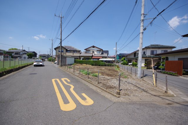 河内郡上三川町大字西汗 土地　予約済の前面道路含む現地写真