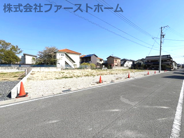 知多郡南知多町内海　売地　B区画の外観|現地写真　※令和7年4月14日撮影
名鉄知多新線「内海」駅から徒歩12分！
小中学校どちらも徒歩10分圏内とお子様の通学にも安心です！
建物建築プラン有り（土地＋建物32.8坪3,280万円）