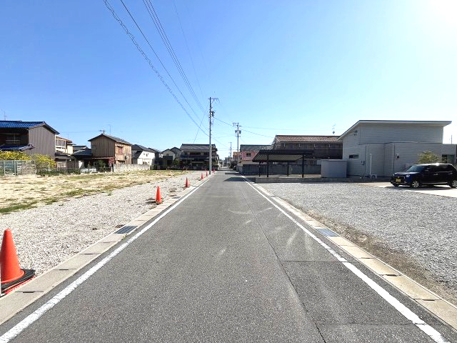 知多郡南知多町内海　売地　B区画の前面道路含む現地写真|前面道路
建物建築プラン有り（土地＋建物32.8坪3,280万円）