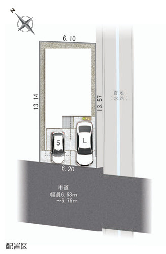 清水区西久保　2階建て4LDKの区画図