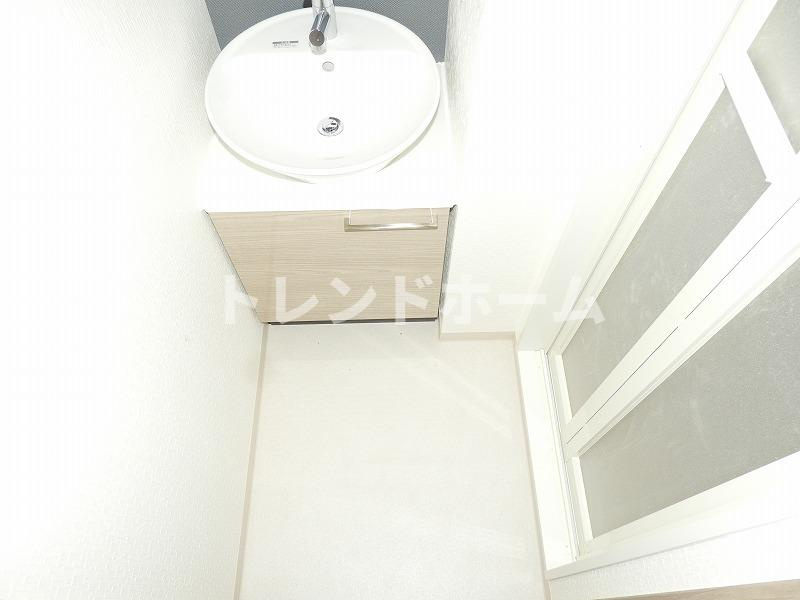 エスリード難波ステーションゲート　ノーステラスの独立洗面台|選べる家電プランあり！！