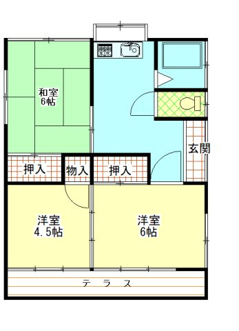 緑町貸住宅の間取り