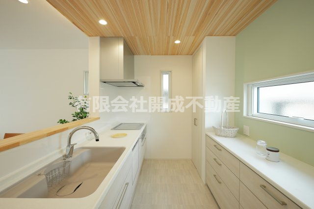 北畝モデル住宅のキッチン|食洗機付きのキッチンです