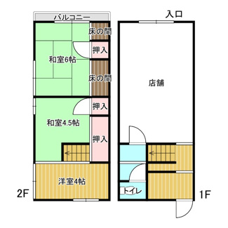 【間取り】 | 海岸通1丁目テナント