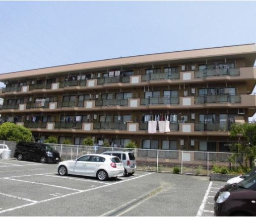 マンションミワ1の外観|外観は落ち着いています