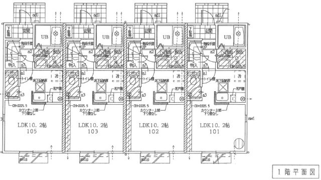 2017年築　満室　木造　一棟の間取り
