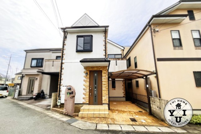 【外観】 | 伏見区久我西出町　中古戸建 | 最寄り駅は、阪急『西向日駅』徒歩27分。JR『長岡京駅』徒歩38分。市バス『久我の杜停』徒歩12分。