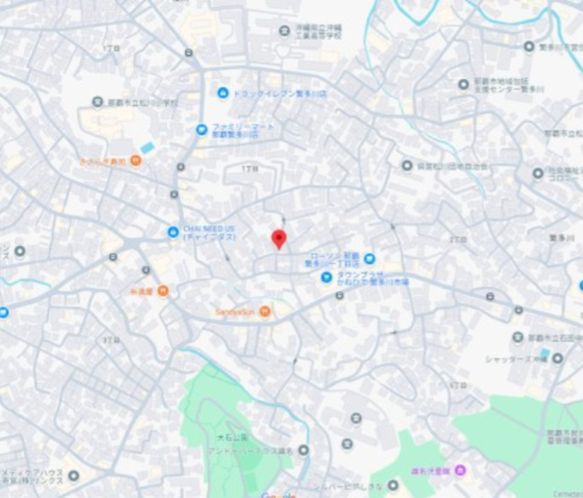 【地図】那覇市繁多川1丁目