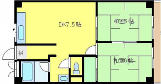 ハイツOGIの間取り