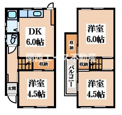【間取り】 | 上四条町貸家