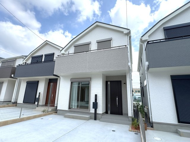 葛飾区西水元３丁目新築戸建【幸田小学校：5分】の外観|D号棟外観・完成済み内覧可能です！