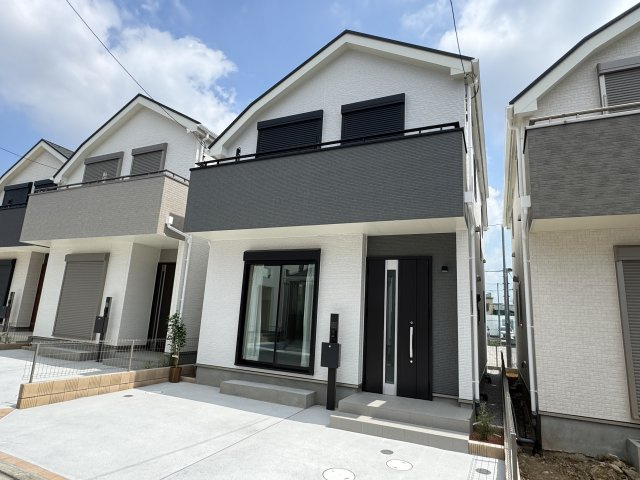 葛飾区西水元３丁目新築戸建【幸田小学校：5分】の外観|E号棟外観・完成済み内覧可能です！