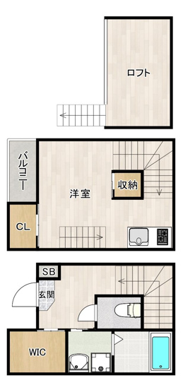 【間取り】 | 仮称)土井三丁目コーポ | 現況優先。