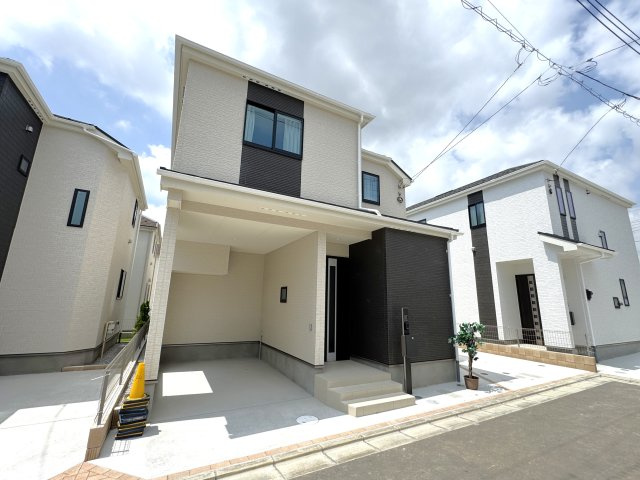 葛飾区西水元３丁目新築戸建【幸田小学校：5分】の外観|I号棟外観・完成済み内覧可能です！