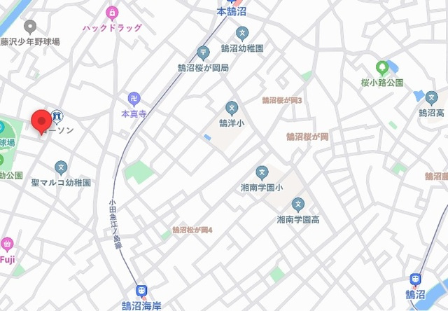 リヴェーラ鵠沼Ｋの地図