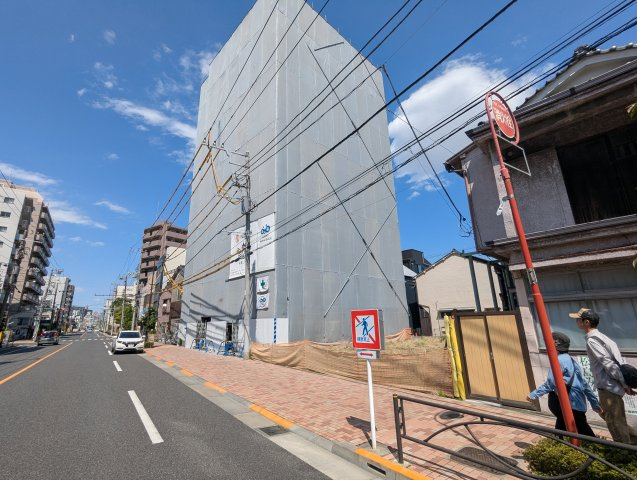 墨田区八広５丁目の売地の前面道路含む現地写真