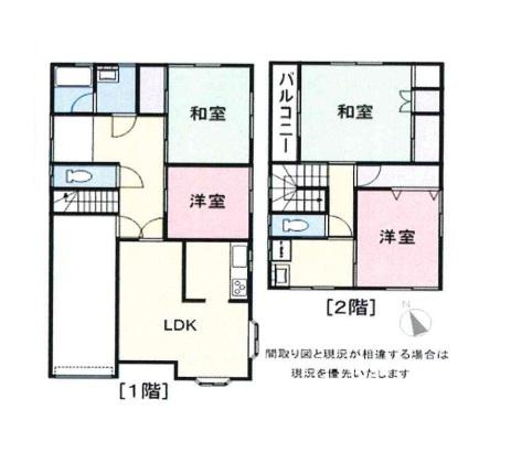 和歌山市西庄　中古戸建の間取り