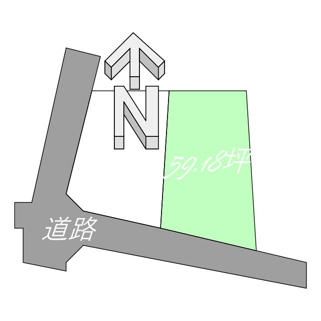 正円寺売土地の土地図