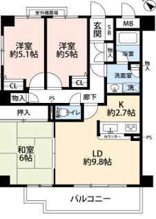 【間取り】 | フォレストコート泉大津