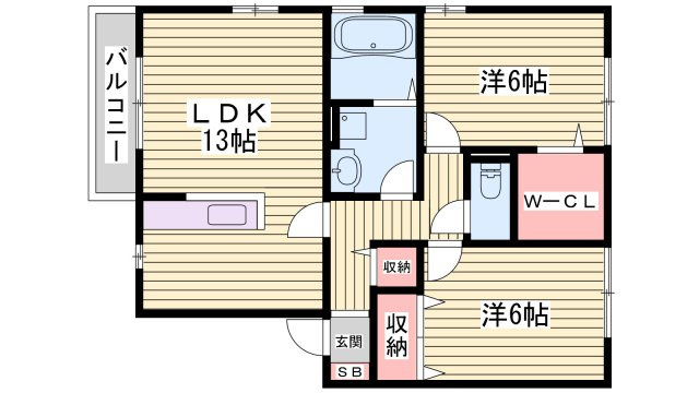 エトワール白水の間取り