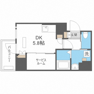 【間取り】 | ソルテラス阿波座ウィズ