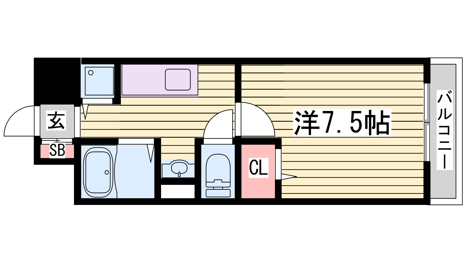 ラフィネ錦が丘の間取り