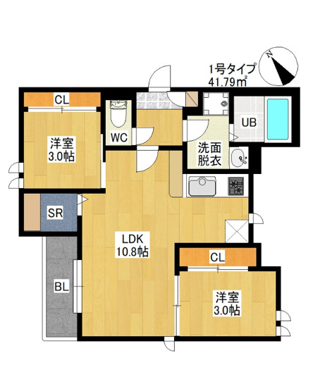 【間取り】 | グランティック名島