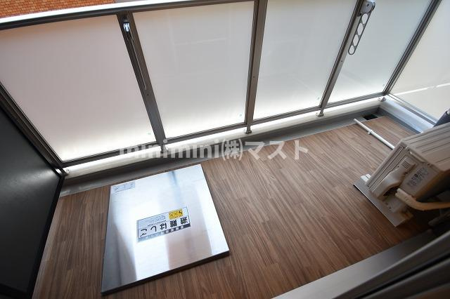 アドバンス上町台シュタットのバルコニー