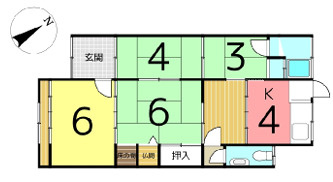 相生市古池１丁目借家　２号棟