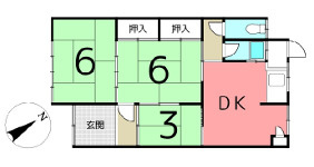 相生市古池１丁目借家　3号棟