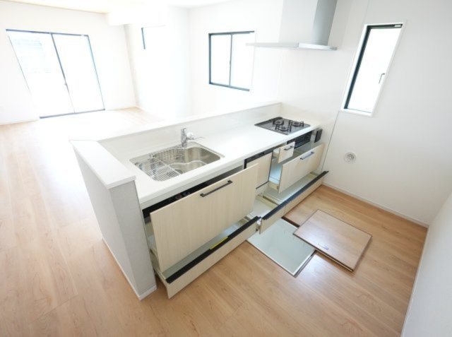 【キッチン】 | Erde熊本市南区御幸西1期　3号棟 | キッチン収納