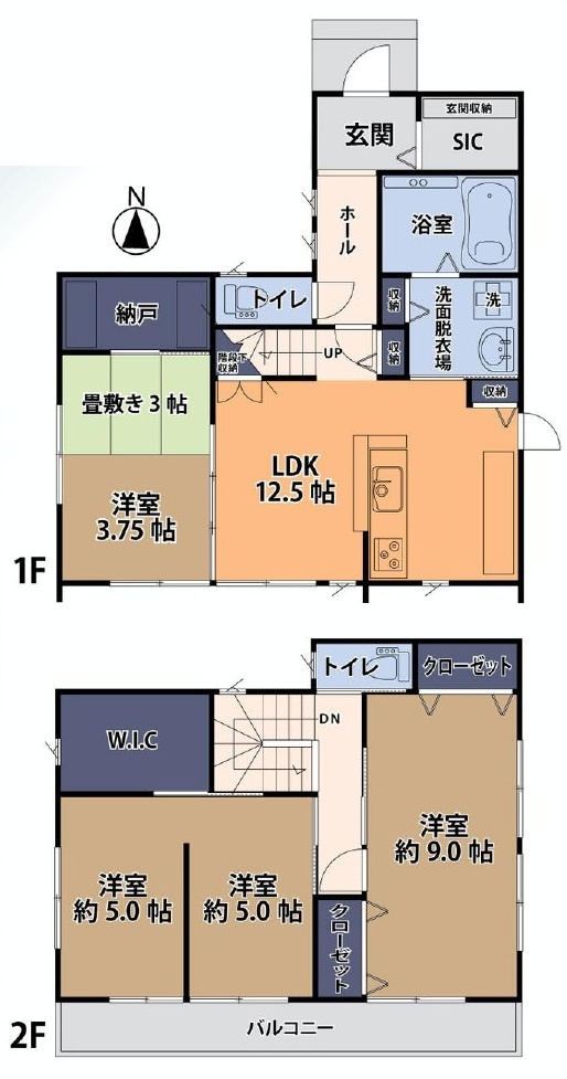 中古戸建　東松山市和泉町6-41の間取り